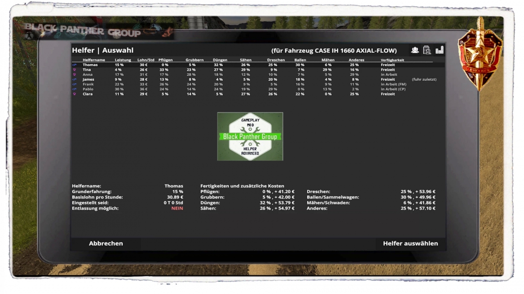 FS19 HelperAdvanced v1.9.0.10