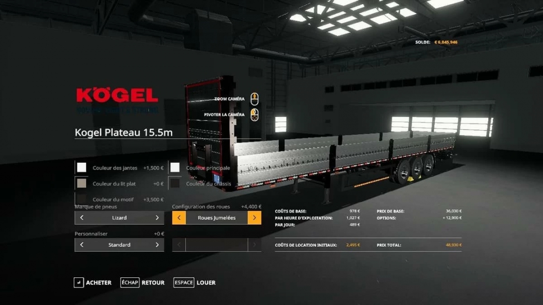 Kogel 51ft Platform Semitrailer (AutoLoad) v1.1.0.0