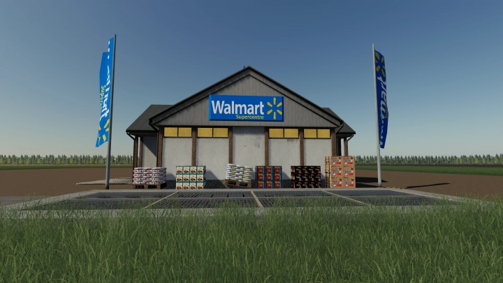 Trending mods today: FS19 Supermarket Walmart By BOB51160