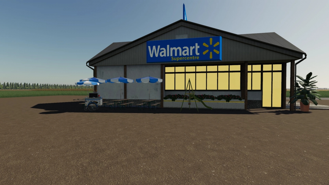 FS19 Supermarket Walmart By BOB51160