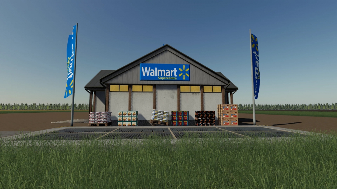 FS19 Supermarket Walmart By BOB51160