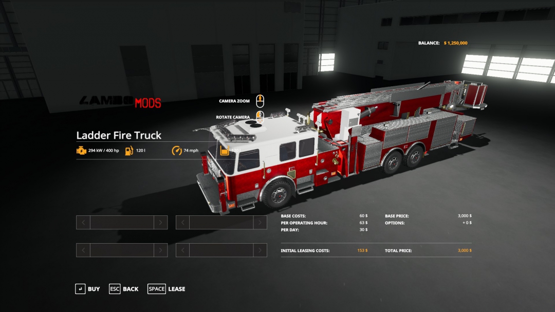 FS19 Ladder Fire Truck