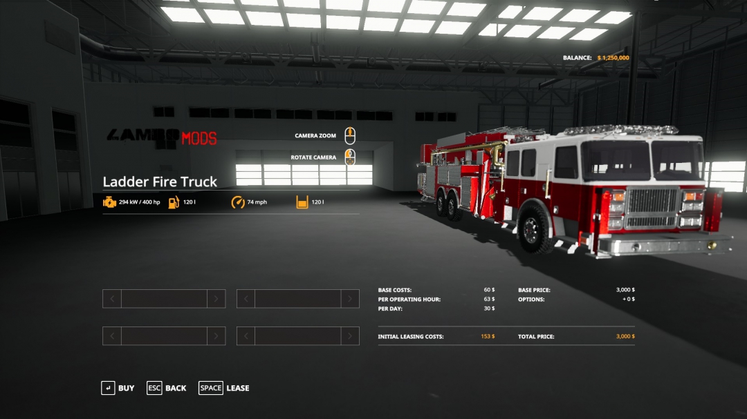 FS19 Ladder Fire Truck