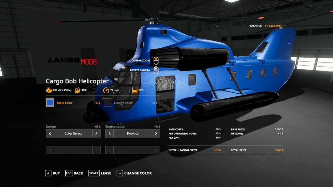 Cargo Bob Helicopter