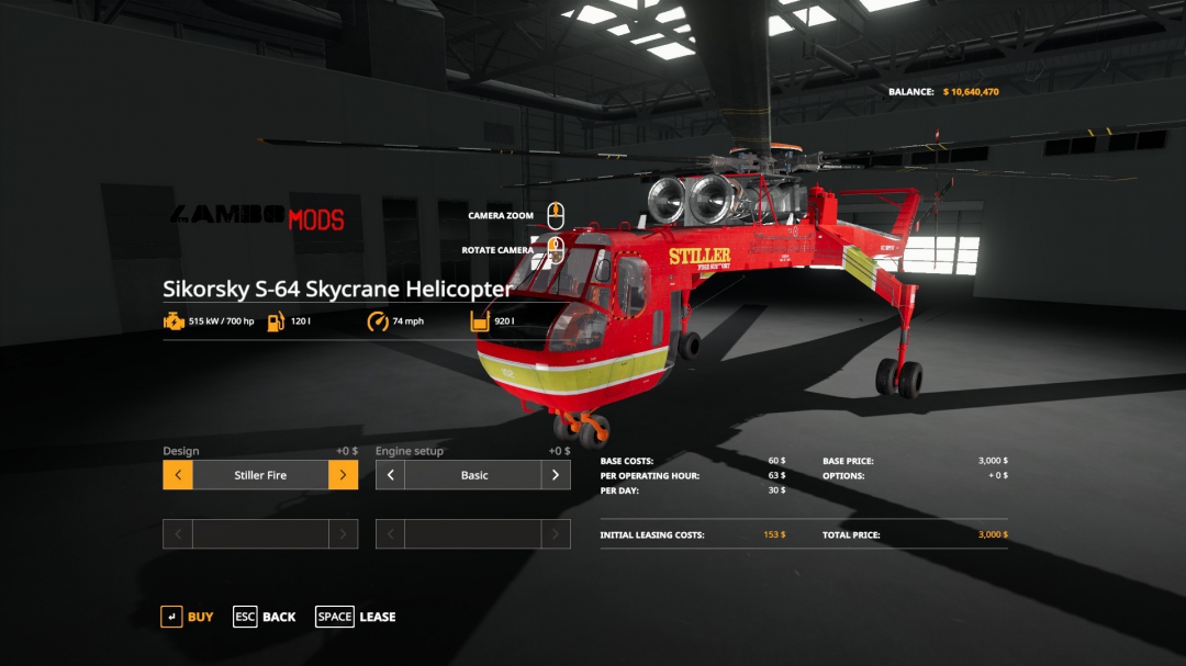 S64 Skycrane / Stiller Fire Support