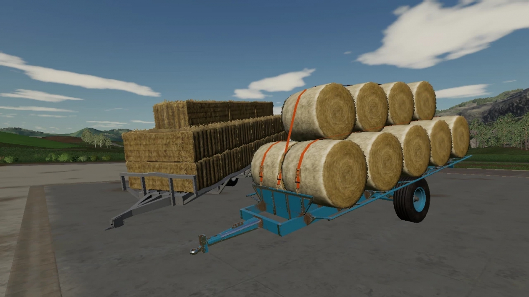 Hungarian Homemade bale Trailer v1.0.0.0