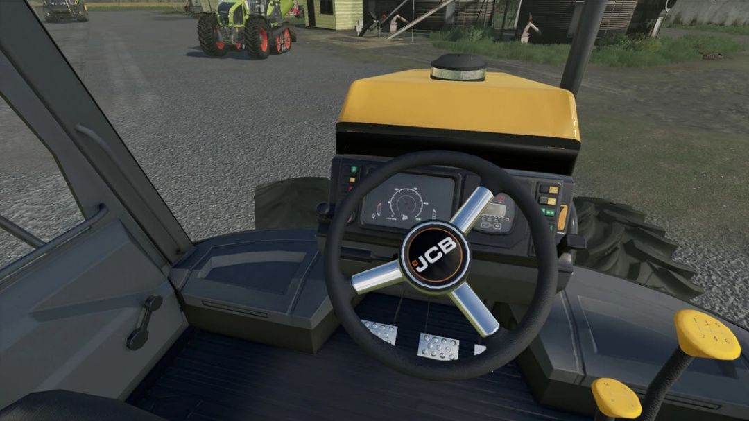 JCB Chrome Steering Wheel (Prefab) v1.0.0.0