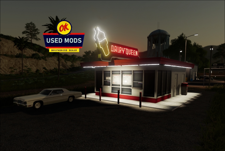 fs19-mods, A-OK Placable Dairy Queen - By OKUSED MODS