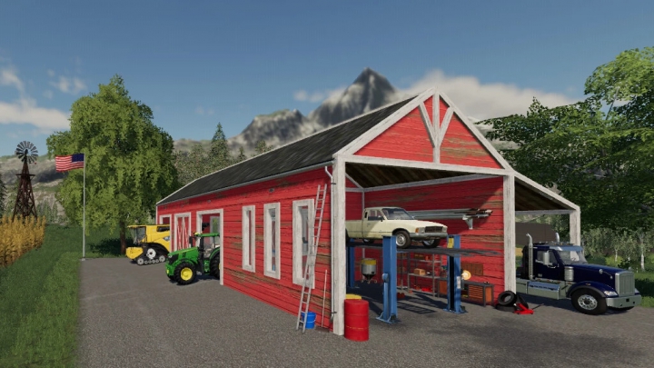 Objects Agramark American-Style Garage Shed With Workshop v1.0.0.0