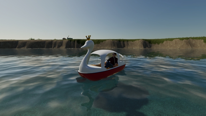 Trending mods today: FS19 swan pedal boat