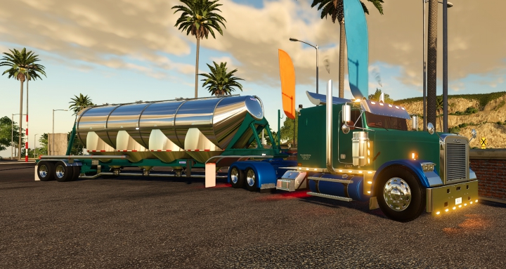 fs19-mods,  Freightliner Classic FLD 120 Flat Top