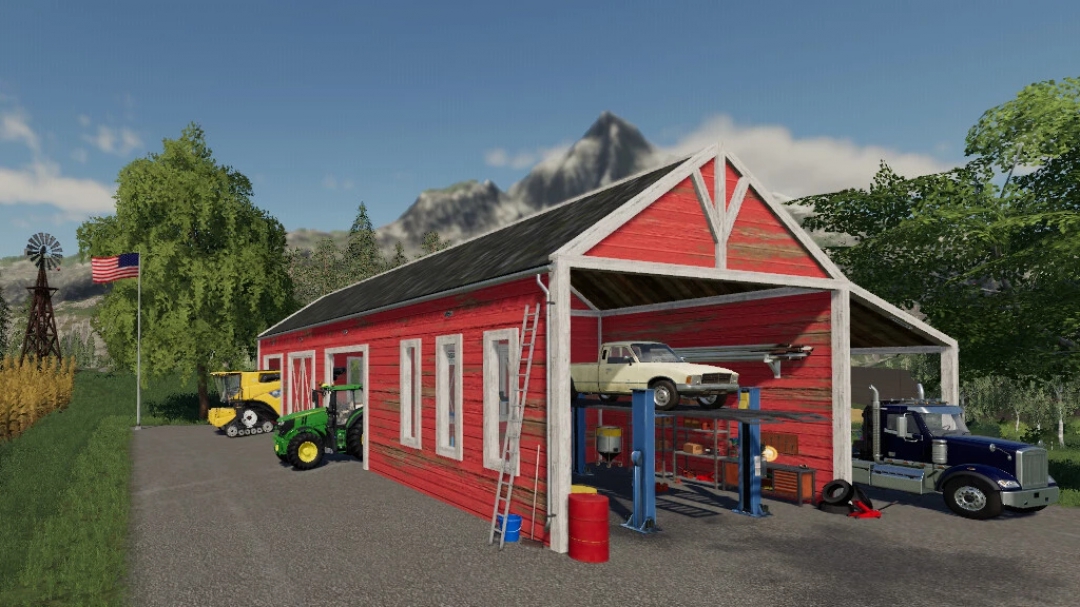 Agramark American-Style Garage Shed With Workshop v1.0.0.0