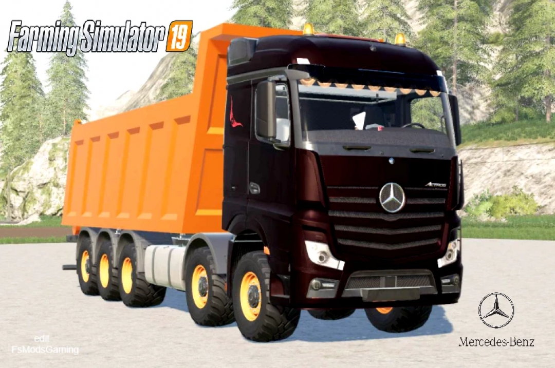 MERCEDES BENZ ACTROS (MP4) 10X10 TIPPER v1.0.0.0