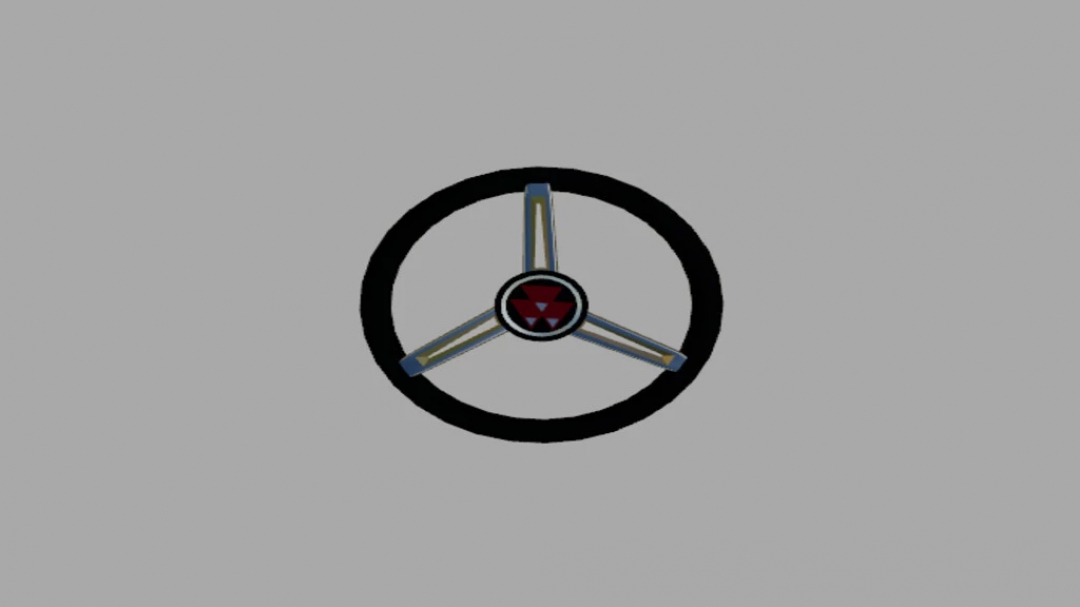 Massey Ferguson Chrome Steering Wheel (Prefab) v1.0.0.0