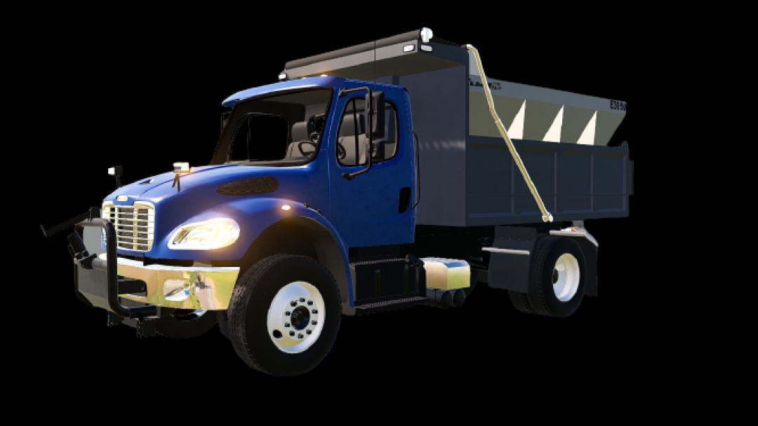 Freightliner M2 6-wheeler dump with plow mounts