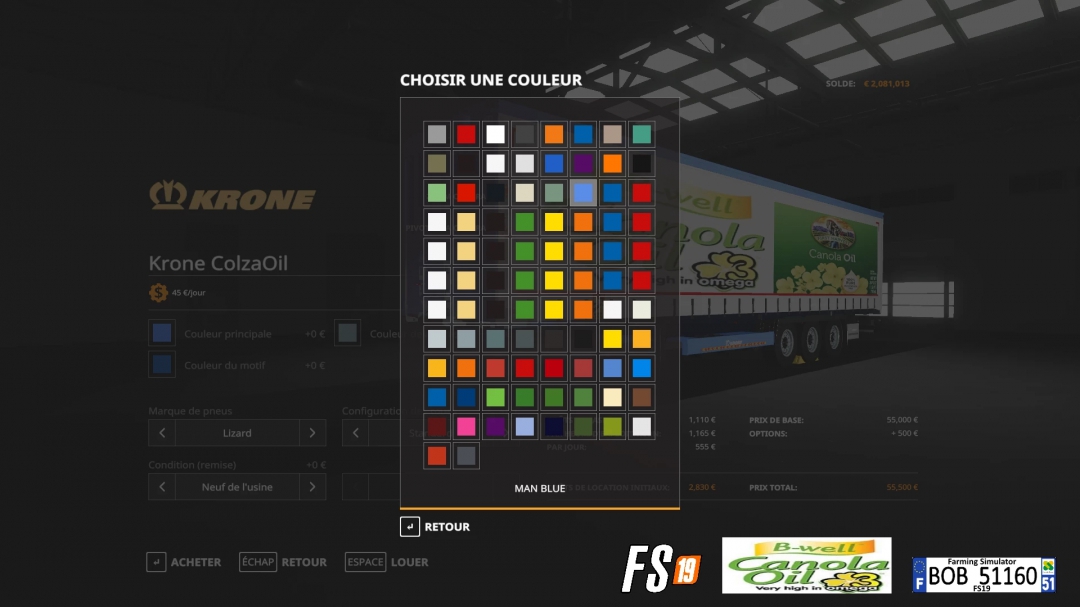 FS19 ColzaOil Trailers By BOB51160