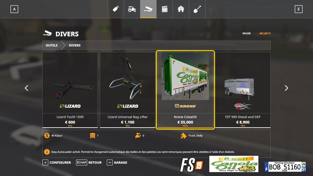 FS19 ColzaOil Trailers By BOB51160