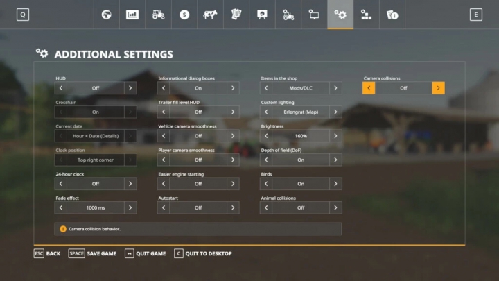 Trailers Additional Game Settings v1.1.0.1