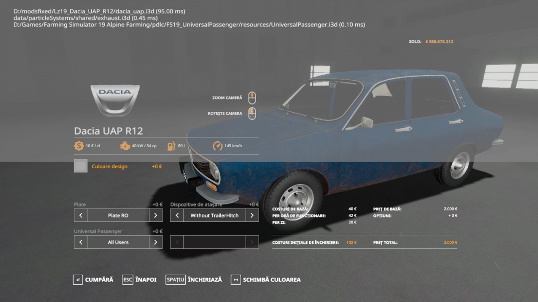 Dacia UAP v1.0.0.0