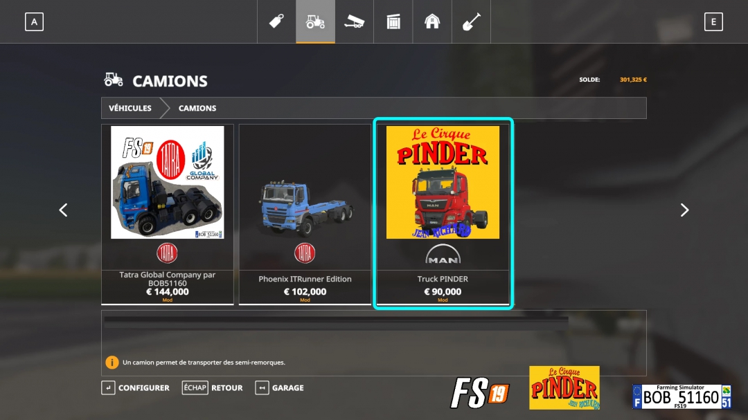 FS19 Truck PINDER By BOB51160