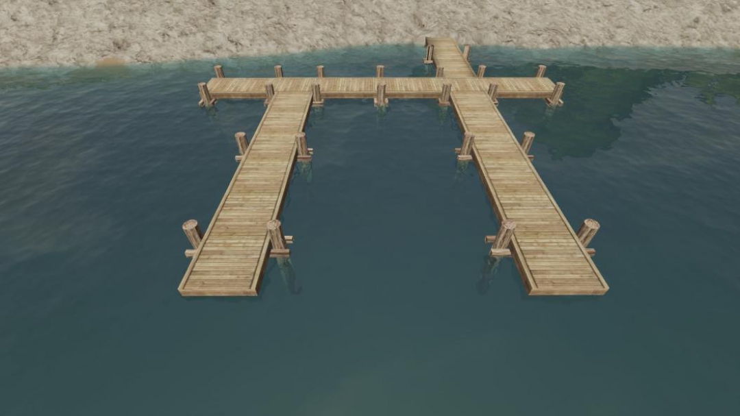 Boat Docks (Wood and White