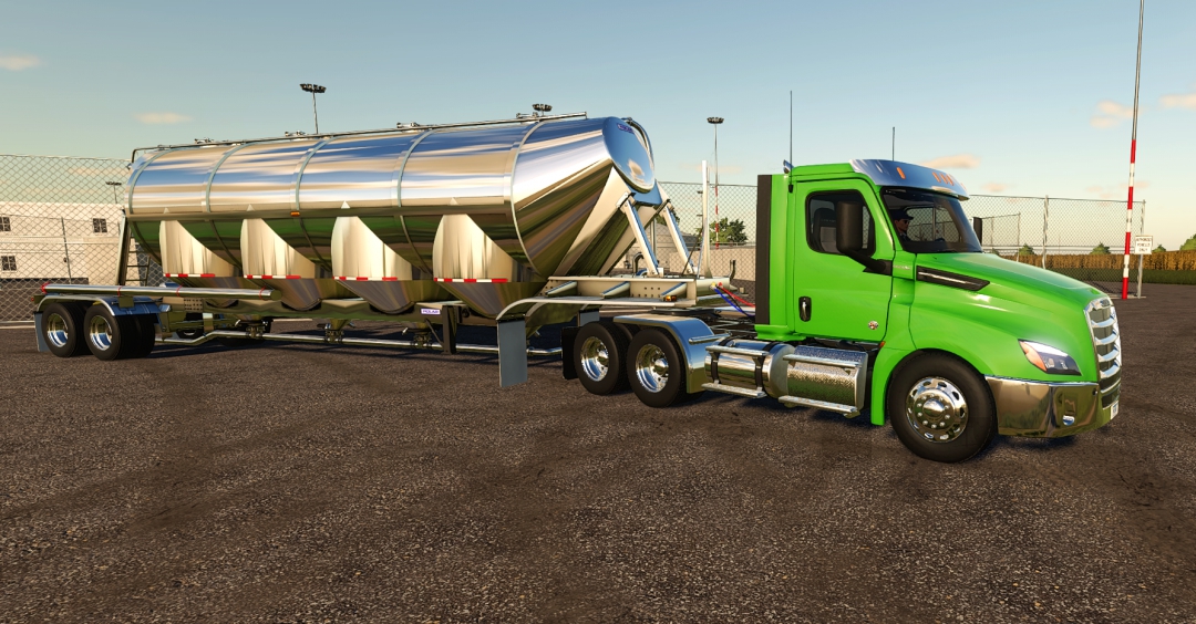 Freightliner Cascadia P4 Day Cab for Farming Simulator 19.