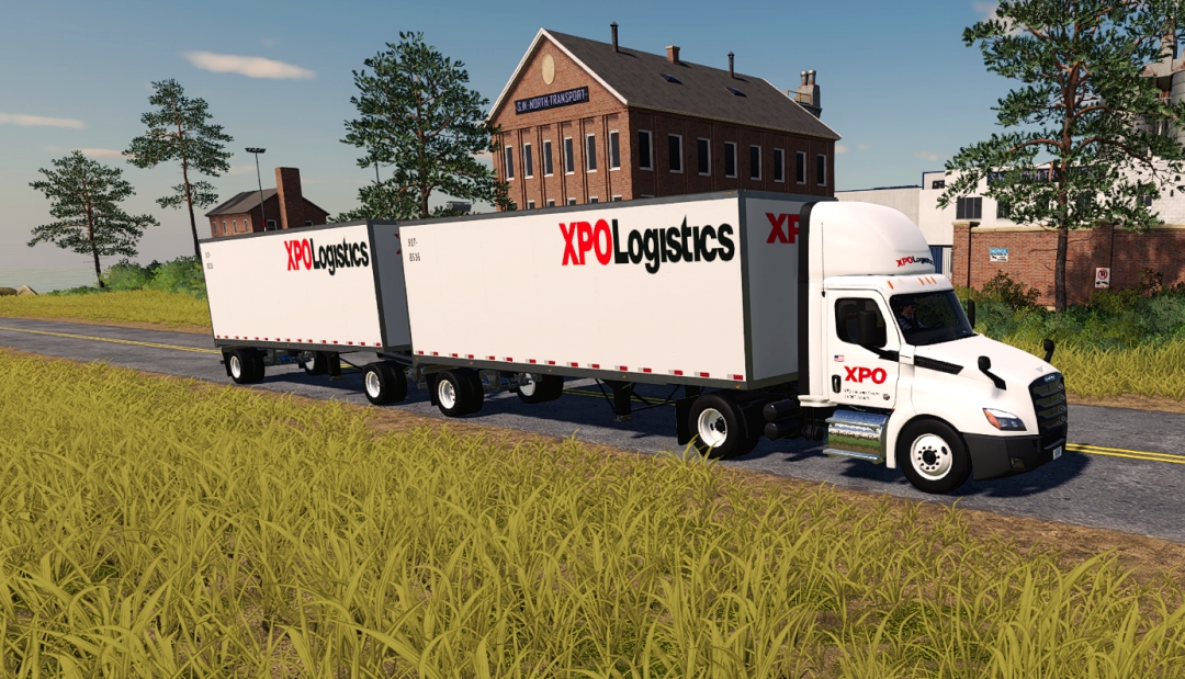 Freightliner Cascadia P4 Day Cab for Farming Simulator 19.