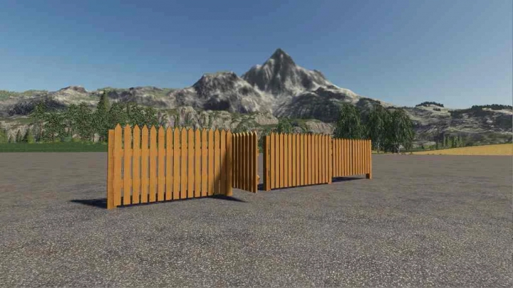 Objects Fence Pack with bright wood v1.0.0.0