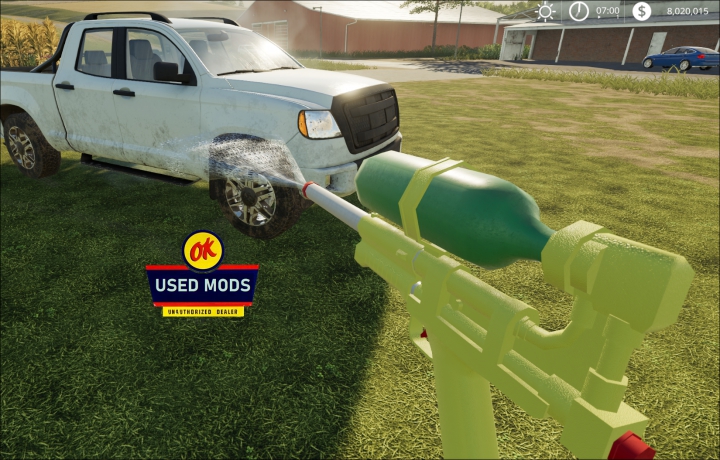 fs19-mods,  Super Soaker Water Toy (Portable Pressure Washer) By: OKUSEDMODS