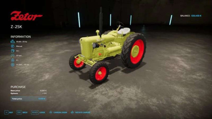 fs22-mods, ZETOR 25K v1.0 FS22