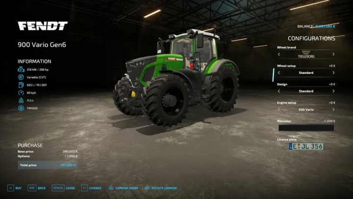 Image: Fendt Vario 900 Selectable design v1.0.0.1 0