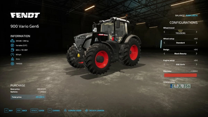 Image: Fendt Vario 900 Selectable design v1.0.0.1 1