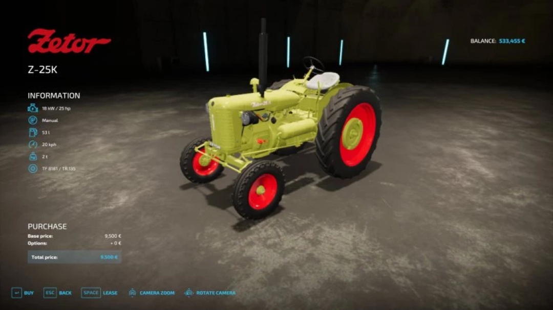 ZETOR 25K v1.0.0.0