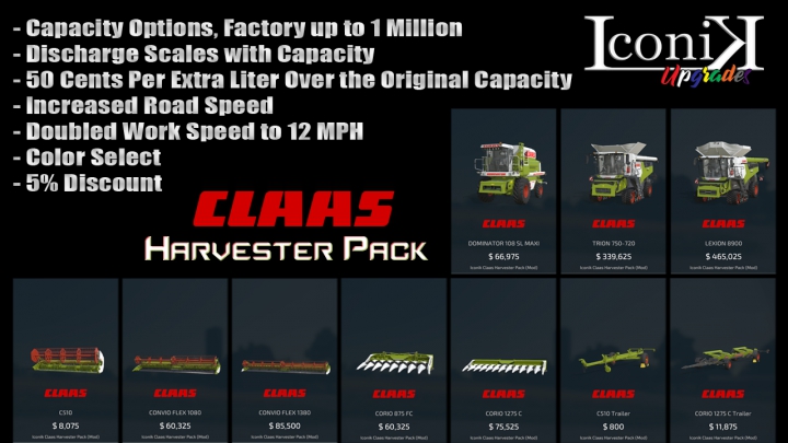 Image: Iconik Claas Harvester Pack 0