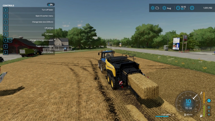 Image: FS22 New Holland 1290HD High capacity baler By Stevie