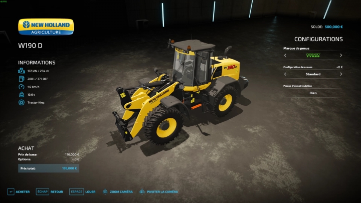 Image: NEW HOLLAND W190 D v1.0.0.0