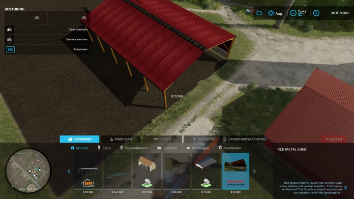 fs22-mods,  Red Metal Shed v1.0.0.0