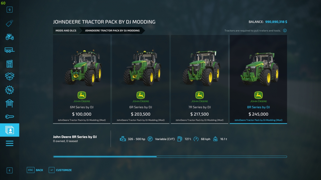 John Deere Tractor Pack by DJ Modding