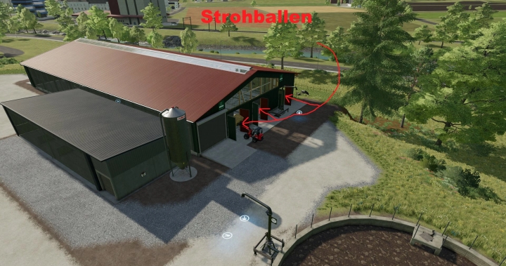 fs22-mods,  Large cow stalls with ball trigger v1.0.0.0