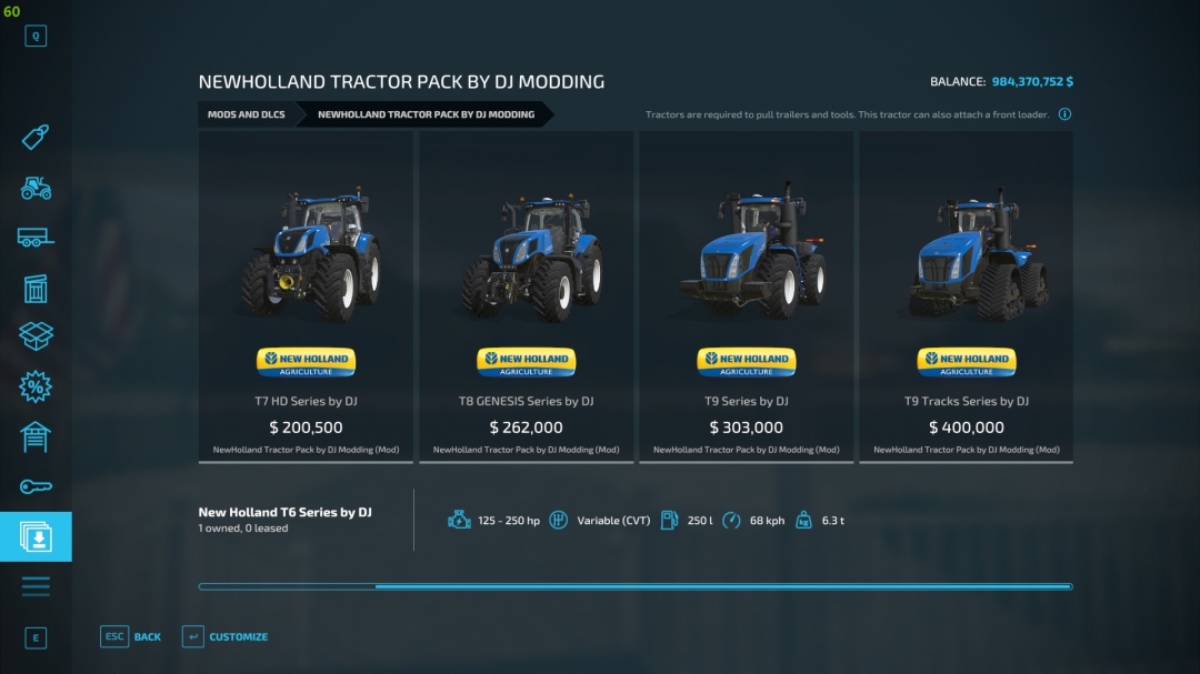 NewHolland Tractor Pack by DJ Modding