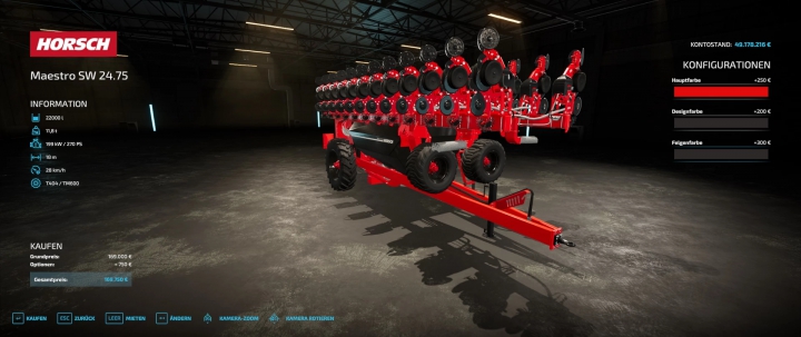 fs22-mods,  [FBM22] Horsch SW2475 v1.0.0.0