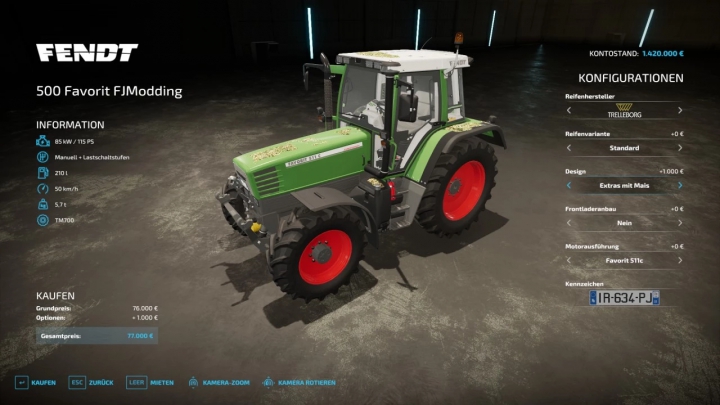 Image: Fendt 500 Favorit v1.0.0.0