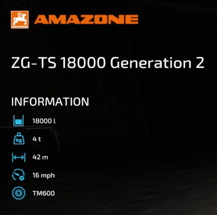 Image: AMAZONE ZG-TS 18000 GENERATION 2 - FERT/LIME SPREADER v1.1.0.0 1