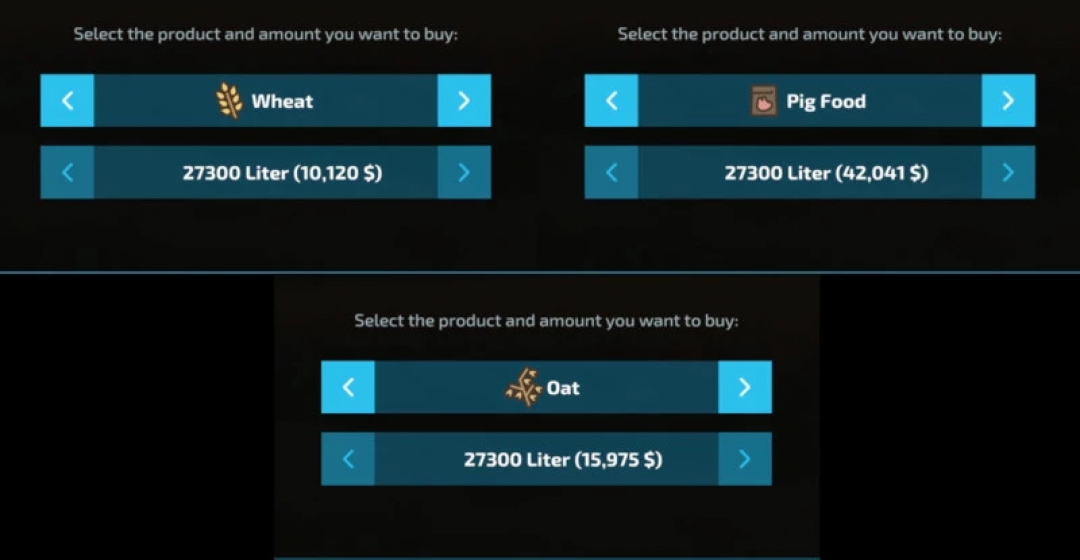 Animal Feed Purchasing Silo v1.0.0.0