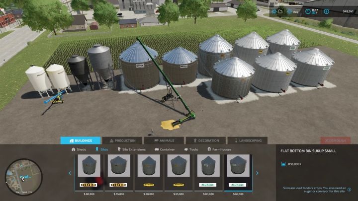 Image: FS22 Topload Storagebins Krow v1.0