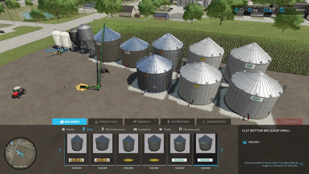 FS22 Topload Storagebins Krow v1.0