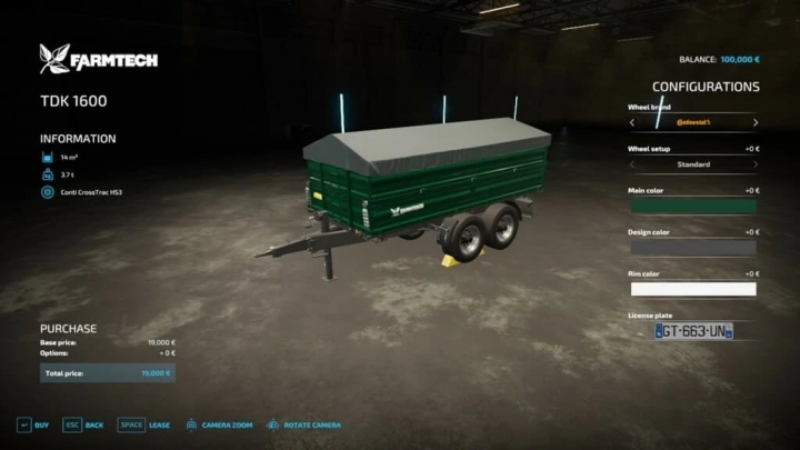 fs22-mods,  Farmtech TDK 1600 v1.0.0.0