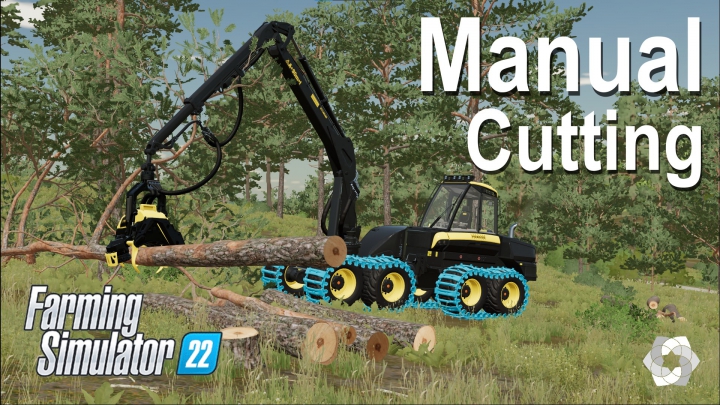 fs22-mods,  Wood Harvester Manual Cutting