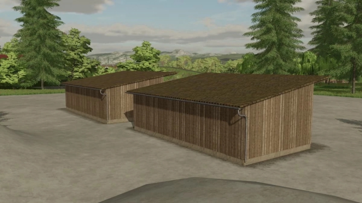 fs22-mods,  Double door wooden shed v1.0.0.0