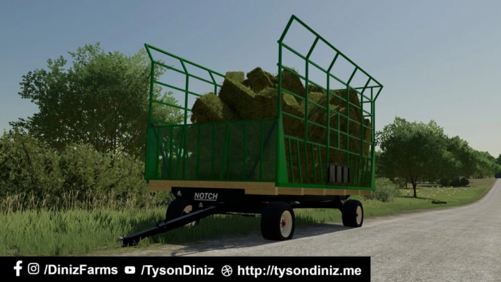 fs22-mods,  Notch Thrower Rack Wagon v1.0.0.0